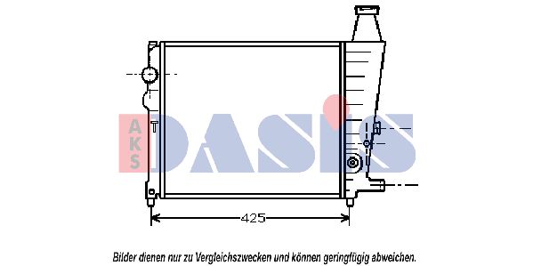 AKS DASIS radiatorius, variklio aušinimas 060070N